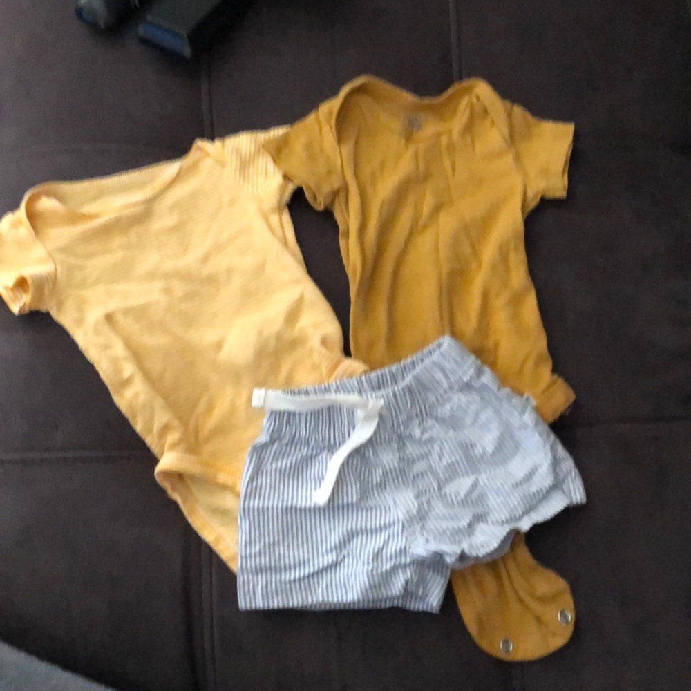 Two onesies and shorts